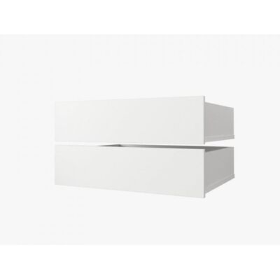 VENETI Set 2 šuplíkov do skríň s hĺbkou 45 cm UNIS - biela VENETI Set 2 šuplíkov do skríň s hĺbkou 45 cm UNIS - biela