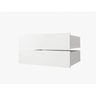VENETI Set 2 šuplíkov do skríň s hĺbkou 60 cm UNIS - biela VENETI Set 2 šuplíkov do skríň s hĺbkou 60 cm UNIS - biela