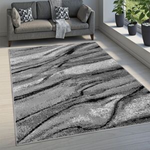 VENETI Obdĺžnikový koberec 180x250 cm LUKEN - šedý / čierny VENETI Obdĺžnikový koberec 180x250 cm LUKEN - šedý / čierny