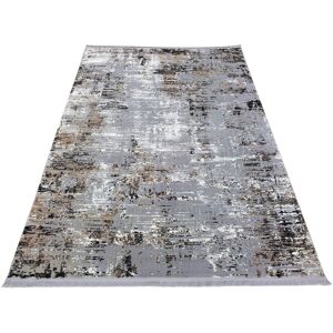 VENETI Obdĺžnikový kusový koberec 80x150 cm STEFANO - šedý / čierny VENETI Obdĺžnikový kusový koberec 80x150 cm STEFANO - šedý / čierny