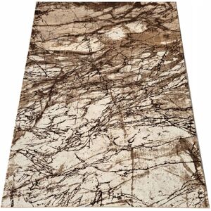 VENETI Moderný kusový koberec 160x220 cm DEMIAN - hnedý / béžový / čierny VENETI Moderný kusový koberec 160x220 cm DEMIAN - hnedý / béžový / čierny