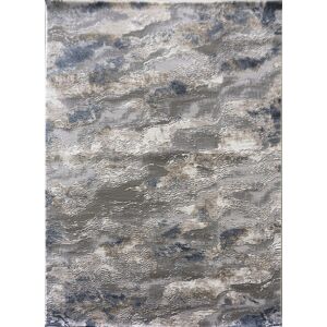 VENETI Obdĺžnikový kusový koberec 140x190 COVINA 1 - biely / šedý / modrý VENETI Obdĺžnikový kusový koberec 140x190 COVINA 1 - biely / šedý / modrý