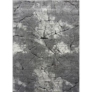 VENETI Obdĺžnikový kusový koberec 120x180 BRAWLEY 8 - šedý / biely VENETI Obdĺžnikový kusový koberec 120x180 BRAWLEY 8 - šedý / biely