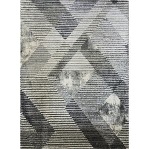 VENETI Obdĺžnikový kusový koberec 180x260 BREA 2 - šedý / biely VENETI Obdĺžnikový kusový koberec 180x260 BREA 2 - šedý / biely