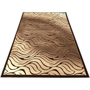VENETI Moderný obdĺžnikový koberec 200x400 cm DEMIAN - hnedý / béžový VENETI Moderný obdĺžnikový koberec 200x400 cm DEMIAN - hnedý / béžový