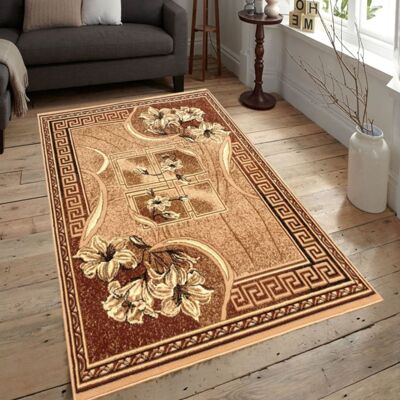 VENETI Vzorovaný koberec 180x250 cm LUKEN - béžový / hnedý VENETI Vzorovaný koberec 180x250 cm LUKEN - béžový / hnedý