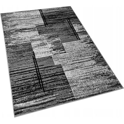 VENETI Kusový koberec 120x170 cm LUKEN obdĺžnikový - šedý / čierny VENETI Kusový koberec 120x170 cm LUKEN obdĺžnikový - šedý / čierny