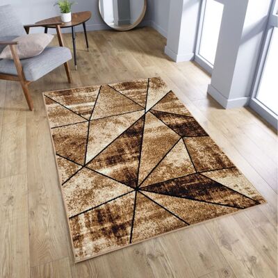VENETI Geometrický kusový koberec 140x190 cm LUKEN - béžový VENETI Geometrický kusový koberec 140x190 cm LUKEN - béžový