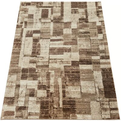 VENETI Kusový koberec 140x190 cm DEMIAN so vzorom patchwork - hnedý / béžový VENETI Kusový koberec 140x190 cm DEMIAN so vzorom patchwork - hnedý / béžový
