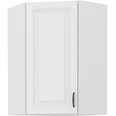 VENETI Vysoká rohová skrinka SOPHIA - 58x58 cm, biela VENETI Vysoká rohová skrinka SOPHIA - 58x58 cm, biela