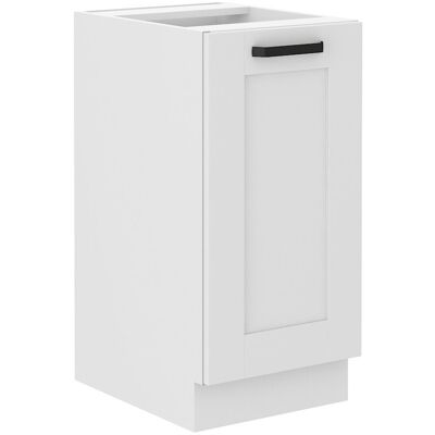 VENETI Dolná jednodverová skrinka LAILI - šírka 40 cm, biela VENETI Dolná jednodverová skrinka LAILI - šírka 40 cm, biela