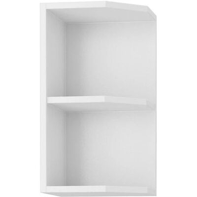 VENETI Horná rohová skrinka SAEED 60 - šírka 30 cm, biela VENETI Horná rohová skrinka SAEED 60 - šírka 30 cm, biela