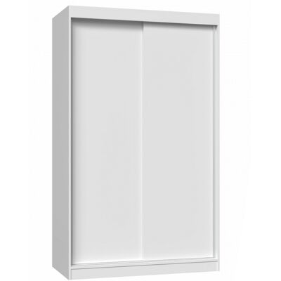 VENETI Šatníková skriňa 120 cm s posuvnými dverami RANNO 1 - biela VENETI Šatníková skriňa 120 cm s posuvnými dverami RANNO 1 - biela