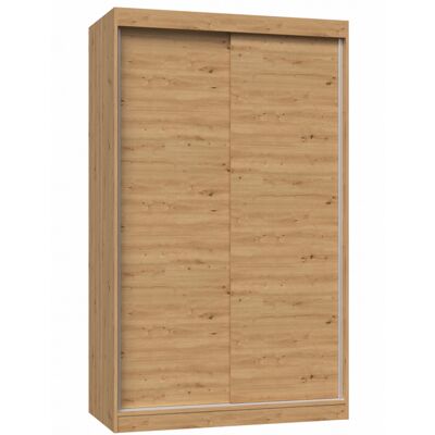 VENETI Šatníková skriňa 120 cm s posuvnými dverami RANNO 1 - dub artisan VENETI Šatníková skriňa 120 cm s posuvnými dverami RANNO 1 - dub artisan