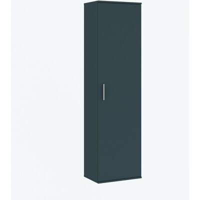 VENETI Úzka šatníková policová skriňa 50 cm SAVOY - antracitová VENETI Úzka šatníková policová skriňa 50 cm SAVOY - antracitová