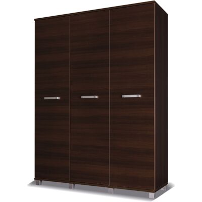 VENETI Šatníková kombinovaná skriňa 150 cm ANDOVER - gaštan wenge VENETI Šatníková kombinovaná skriňa 150 cm ANDOVER - gaštan wenge