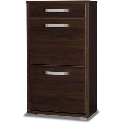 Botník so šuplíkom a výklopnými dvierkami ANDOVER - gaštan wenge Botník so šuplíkom a výklopnými dvierkami ANDOVER - gaštan wenge