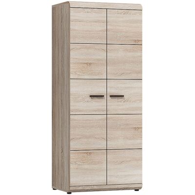 VENETI Skriňa so šatníkovou tyčou 80 cm LUVERNE - dub sonoma VENETI Skriňa so šatníkovou tyčou 80 cm LUVERNE - dub sonoma