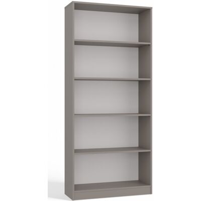 VENETI Úzka knižnica RAUNO - 80 cm, šedá VENETI Úzka knižnica RAUNO - 80 cm, šedá