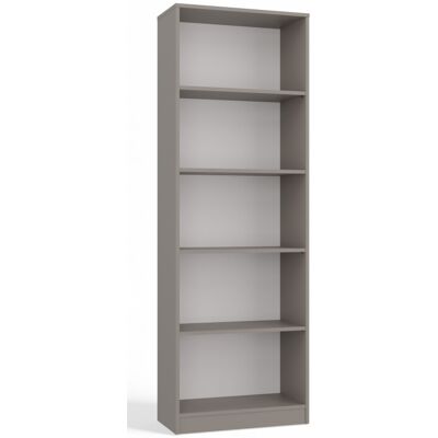 VENETI Úzka knižnica RAUNO - 60 cm, šedá VENETI Úzka knižnica RAUNO - 60 cm, šedá