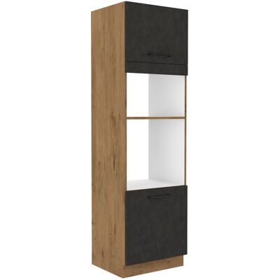 VENETI Skriňa na vstavané spotrebiče VANYA - šírka 60 cm, matera / dub lancelot VENETI Skriňa na vstavané spotrebiče VANYA - šírka 60 cm, matera / dub lancelot