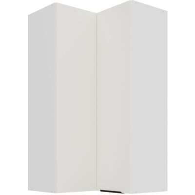 VENETI Vysoká horná rohová skrinka LUNARA 2 - 60x60 cm, biela VENETI Vysoká horná rohová skrinka LUNARA 2 - 60x60 cm, biela