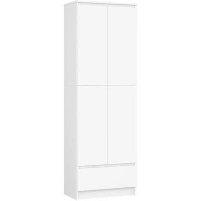 VENETI Dvojdverová skriňa so šuplíkom 60 cm VALESTRA - biela VENETI Dvojdverová skriňa so šuplíkom 60 cm VALESTRA - biela