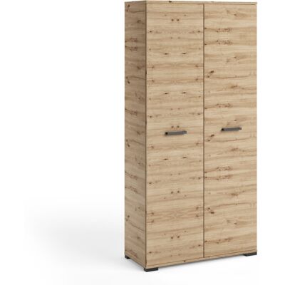 VENETI Šatníková dvojdverová skriňa 90 cm KLENRI - dub artisan VENETI Šatníková dvojdverová skriňa 90 cm KLENRI - dub artisan