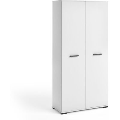 VENETI Šatníková dvojdverová skriňa 90 cm KLENRI - biela VENETI Šatníková dvojdverová skriňa 90 cm KLENRI - biela