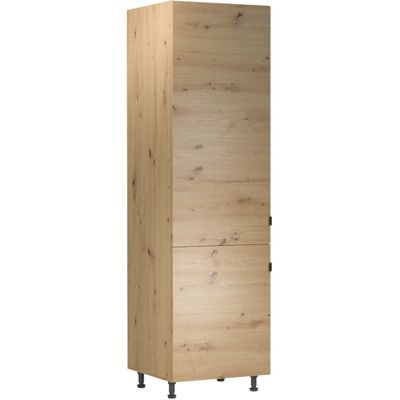 VENETI Skriňa na vstavanú chladničku VALEN - šírka 60 cm, dub artisan VENETI Skriňa na vstavanú chladničku VALEN - šírka 60 cm, dub artisan