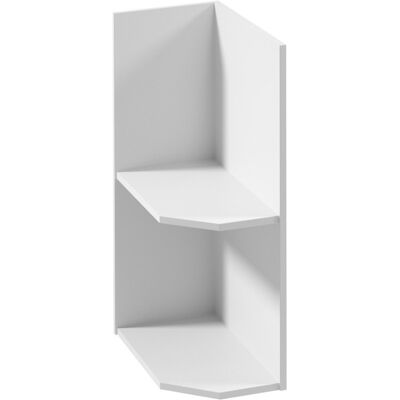 VENETI Dolná rohová skrinka LUMEA - šírka 25 cm, biela, ľavé prevedenie VENETI Dolná rohová skrinka LUMEA - šírka 25 cm, biela, ľavé prevedenie