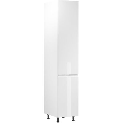 VENETI Potravinová skriňa ARBOR - šírka 40 cm, lesklá biela / biela VENETI Potravinová skriňa ARBOR - šírka 40 cm, lesklá biela / biela