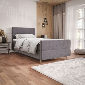 VENETI Kontinentálna jednolôžková posteľ 90x200 ANGELES PLUS 1 - fialová VENETI Kontinentálna jednolôžková posteľ 90x200 ANGELES PLUS 1 - fialová