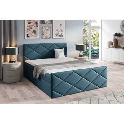 VENETI Posteľ s matracom a roštom HALKA - 180x200, modrá 3 + topper ZDARMA VENETI Posteľ s matracom a roštom HALKA - 180x200, modrá 3 + topper ZDARMA