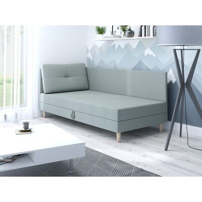 VENETI Čalúnená jednolôžková posteľ 100x195 MENDY PLUS 2 - mätová VENETI Čalúnená jednolôžková posteľ 100x195 MENDY PLUS 2 - mätová