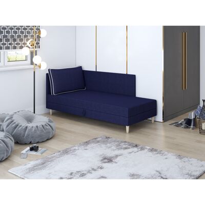 VENETI Čalúnené jednolôžko 90x195 ZORYNA PLUS 2 s úložným priestorom - modrá VENETI Čalúnené jednolôžko 90x195 ZORYNA PLUS 2 s úložným priestorom - modrá