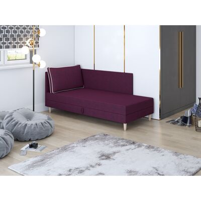 VENETI Čalúnené jednolôžko 90x195 ZORYNA PLUS 2 s úložným priestorom - fialová VENETI Čalúnené jednolôžko 90x195 ZORYNA PLUS 2 s úložným priestorom - fialová