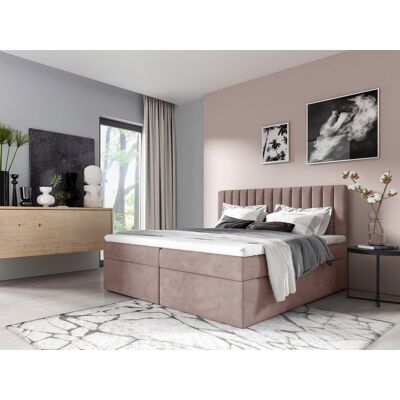 VENETI Jednolôžková posteľ 120x200 IANA - tmavo ružová + topper ZDARMA VENETI Jednolôžková posteľ 120x200 IANA - tmavo ružová + topper ZDARMA