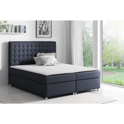 VENETI Hotelová manželská posteľ 140x200 SARITA - tmavá modrá + topper ZDARMA VENETI Hotelová manželská posteľ 140x200 SARITA - tmavá modrá + topper ZDARMA