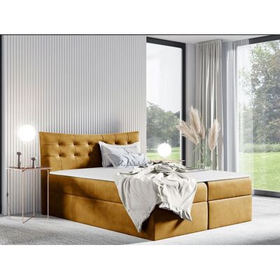 VENETI Hotelová jednolôžková posteľ 120x200 PONCE - medová + topper ZDARMA VENETI Hotelová jednolôžková posteľ 120x200 PONCE - medová + topper ZDARMA