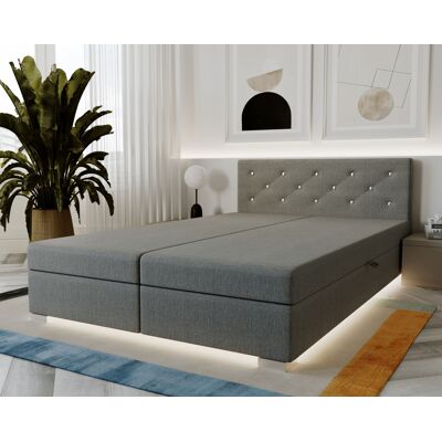 Americká posteľ 180x200 ROSIE 3 - šedá Americká posteľ 180x200 ROSIE 3 - šedá