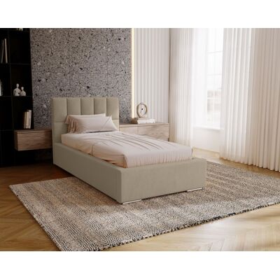 VENETI Jednolôžková čalúnená posteľ 80x200 EMPORIA - latte VENETI Jednolôžková čalúnená posteľ 80x200 EMPORIA - latte