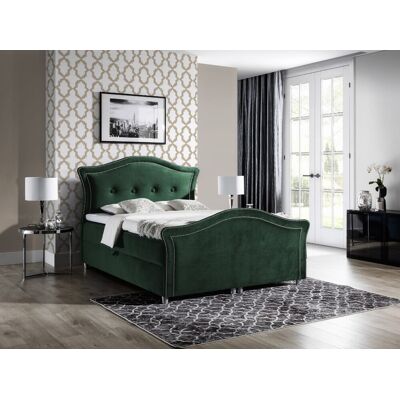 VENETI Kúzelná rustikálna posteľ Bradley Lux180x200, zelená VENETI Kúzelná rustikálna posteľ Bradley Lux180x200, zelená