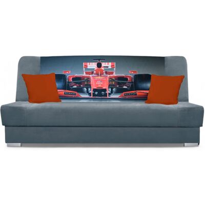 VENETI Rozkladacia pohovka BIRMA - šedá / formula VENETI Rozkladacia pohovka BIRMA - šedá / formula