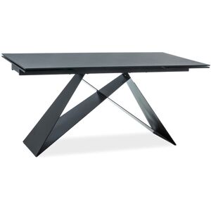 VENETI Rozkladací jedálenský stôl VIDOR 1 - 160x90, čierny VENETI Rozkladací jedálenský stôl VIDOR 1 - 160x90, čierny