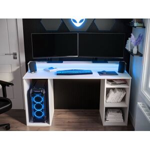 VENETI PC stôl s LED osvetlením PACHO 1 - biely VENETI PC stôl s LED osvetlením PACHO 1 - biely