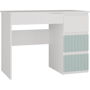 VENETI Detský písací stôl DUSTER - biely / mentolový, pravé prevedenie VENETI Detský písací stôl DUSTER - biely / mentolový, pravé prevedenie