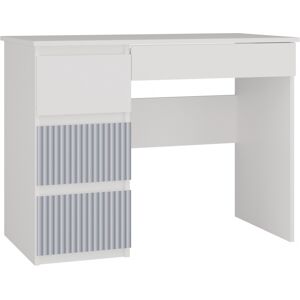 VENETI Detský písací stôl DUSTER - biely / modrý, ľavé prevedenie VENETI Detský písací stôl DUSTER - biely / modrý, ľavé prevedenie