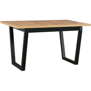 VENETI Jedálenský stôl NAPOLEON 2M - dub artisan / čierny VENETI Jedálenský stôl NAPOLEON 2M - dub artisan / čierny