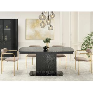 VENETI Rozkladací jedálenský stôl 160(240)x90 BELLO - čierny VENETI Rozkladací jedálenský stôl 160(240)x90 BELLO - čierny